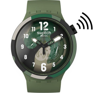 Swatch Look Right Thru Green Pay! SB05G108-5300