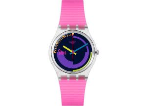 Swatch Neon Pink Podium SO28K111