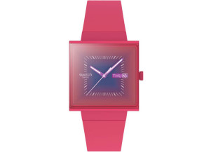 Swatch Squarely Berry SO34R700